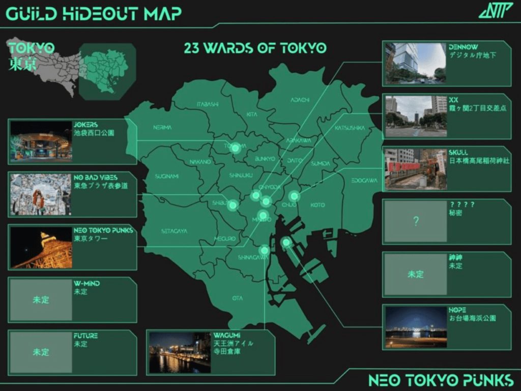 Neo Tokyo Punksギルドマップ