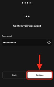 XverseWalletパスワード入力